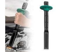Heavy Duty Flat Chisel And Hand Guard, Heavy Duty Steel Flattened Tool Rust Resistant & Reliable Chisel, Cement Masonry Chisel, Tile Chisel Concrete Chisel for Metal & Woodworking (10 in)