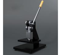 Heavy Duty Flatbed Leather Press - Manual Punching and Flattening Machine with 346° Feeding and 3-Level Height Adjustment for Punching, Embossing, Cutting, and Extruding