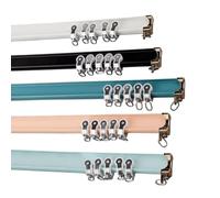 Heavy Duty Flexible Curtain Track - Bendable Ceiling/Walls Rail for Bay Windows and Room Dividers, Durable Aluminum Curtain Rod System