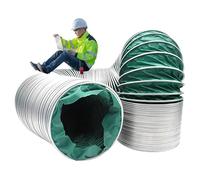 Heavy Duty Flexible Dryer Vent Hose for Exhaust Blower Fan, Custom Size Outdoor Expandable Ventilation Duct Pipe Tube with Steel Support for Factories/Farms/Chemical(Dia 80 mm (3 1/9 in))