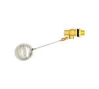 Heavy Duty Float Valve With Brass Components For Commercial Water Storage Tanks Automatic Regulation Silver Finish 38.5 Cm(DN25)