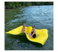 Heavy Duty Floating Mat, Extra Long Foldable Float Pad for Lake, Boat, Pool, Supports 1-7 People, Durable XPE Material