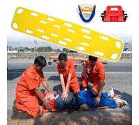 Heavy Duty Floating Water Rescue Stretcher for Patient Transfer & Immobilization, Portable Aquatic Backboard for First Responders - Bright Yellow Emergency Equipment