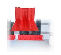 Heavy Duty Flood Barrier for Garage and Basement - Portable ABS Plastic Control Wall for Emergency Water Overflow Prevention