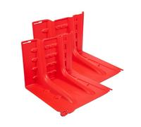 Heavy Duty Flood Protection Barrier, L Shaped Thickened ABS Removable Flood Panel, Reusable Flood Prevention Board for Basement Entrance Gates Garage Door and Home(2 pack)