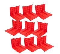 Heavy Duty Flood Protection Barrier, L Shaped Thickened ABS Removable Flood Panel, Reusable Flood Prevention Board for Basement Entrance Gates Garage Door and Home(9 pack)