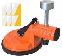 Heavy Duty Floor Gap Fixer Tool with 6 PCS Sticky Pads, Laminate Flooring Tools for Wood and Vinyl Planks, Carbon Steel Floor Suction Cup Tool with Rubber Pad