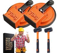 Heavy Duty Floor Gap Fixer Tool With Suction Cup - Professional Laminate & Hardwood Plank Repair Kit For Closing Gaps, Essential Flooring Tools Orange