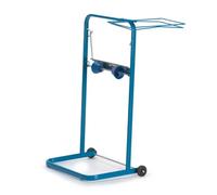 Heavy-Duty Floor Mounted Wipes Dispenser - Large Roll Paper Towel Holder for Automotive Garage, Workshop & Industrial Use