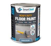 Heavy Duty Floor Paint, Ocean Blue, Premium Protection For High Traffic Areas, Anti-Slip, Concrete, Stone, Metal And Tarmac, 2.5L