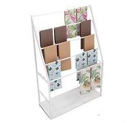 Heavy Duty Floor Standing Scarf Stand Rack, Large Capacity Metal 5 Layer Multi-Purpose Display Holder Shelf for Towels Blankets Clothes, Shop Bedroom