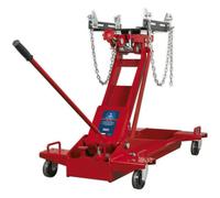 Heavy-Duty Floor Transmission Jack With Safety Chain - 1 Tonne Capacity And 885mm Max Height