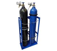 Heavy-Duty Floor & Wall Mounted Gas Cylinder Holder Stand, Portable Oxygen Tank Rack, Durable Cylinder Bracket for Workshop & Motorhome Use, Sturdy Tank Carrier