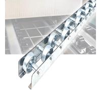 Heavy Duty Flow Rail with Steel Skate Wheels - Zinc Plated Steel Rack Conveyor Replacement Roller, Durable Material Handling for Trailer Truck Workshop (Type A - Long 1.4M)