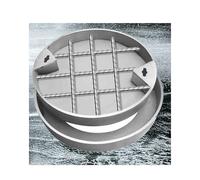Heavy Duty Flush Mount Manhole Cover & Frame for Garage School Sidewalks Roads 50x50x5cm (19.6x19.6x2in) Waterproof Easy Installation