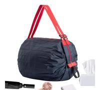 Heavy Duty Foldable Bag, Reusable Grocery Carrier, 22L Expandable Tote Storage, WaterResistant Fabric Design, Portable Organizer Solution, Work School Market Errand