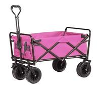 Heavy-Duty Foldable Garden Cart with 4 Wheels - Portable Utility Trolley for Outdoor Camping, Gardening, and Shopping - Easy to Maneuver, Ideal for Transporting Tools and Supplies