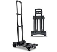 Heavy-Duty Foldable Trolley, 130 Lb Load Capacity, 360-Degree Swivel Wheels, Versatile Platform Transporter for Home, Office, Warehouse, & Outdoor Use