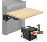 Heavy Duty Foldable Work Table Fit for ToughBuilt StackTech Toolbox, Portable Side Workbench Attachment with 200 lbs Load Capacity