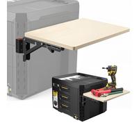 Heavy Duty Foldable Work Table Fit for ToughBuilt StackTech Toolbox, Portable Side Workbench Attachment with 200 lbs Load Capacity,Packout Toolbox Accessories