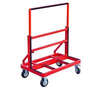 Heavy-Duty Folding Board Trolley Cart with 4 Wheels - 800lbs Capacity Platform Cart for Drywall Plasterboard Glass Doors & More (15cm/6in)