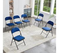 Heavy-Duty Folding Chairs Sturdy Metal Frame Padded Seat & Back Lightweight & Portable Design Perfect for Indoor & Outdoor Use