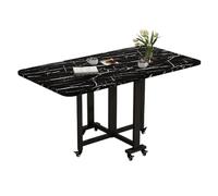 Heavy Duty Folding Dining Table - Extendable Utility Desk with Metal Shelf Bracket for Kitchen, Living Room, Small Spaces & Apartments - Versatile Fold Down Workbench