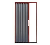 Heavy Duty Folding Door Kit with Hardware, Foldable Magnetic Sliding Doors for Closet, Interior, Exterior, Accordion Multifold Door Gate
