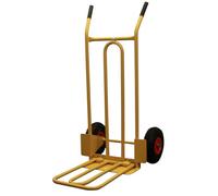 Heavy Duty Folding & Fixed Toe Sack Truck | Platform Trolley with Pneumatic Wheels | Heavy Duty Hand Truck with Durable Steel Frame | Ideal for Domestic and Commercial Use | 200Kg Capacity Sack Barrow