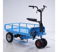 Heavy-Duty Folding Flat Platform Cart with Wheels - Multi-Function Steel Trolley for Easy Manual Transport of Bags and Goods on the Move