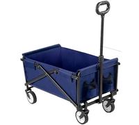 Heavy-Duty Folding Garden Cart for Outdoor Camping & Shopping - Portable Utility Trolley for Gardening, Beach, Picnic, and Travel.