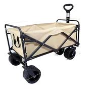 Heavy Duty Folding Garden Trolley Cart - 4 Wheel Outdoor Shopping Wagon for Festivals, Gardening, and Yard Work - Durable, Multi-Purpose Utility Cart