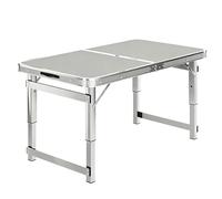 Heavy Duty Folding Grill Table - Adjustable Height Portable Aluminium Camping & Picnic Table with Carry Handle - Ideal for Indoor and Outdoor Use