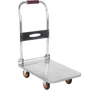 Heavy Duty Folding Platform Trolley Folding Cart Sack Barrow With Wheels And Handle Transport For Easy Transportation And Heavy Lifting(Size:60x40cm)