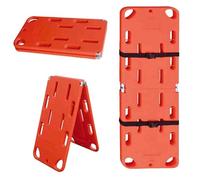 Heavy-Duty Folding Spine Board Stretcher - Lightweight, Floatable Rescue Backboard for EMTs & Ambulance, Ideal for Patient Transport and Emergency Response