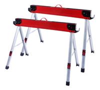 Heavy Duty Folding Steel Saw Horses Twin Pack 1000Kg Capacity