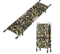 Heavy-Duty Folding Stretcher with Rubber Casters - Emergency Patient Transport, Multi-Functional Use, Durable Stainless Steel, High Load Capacity for Firefighting and Rescue