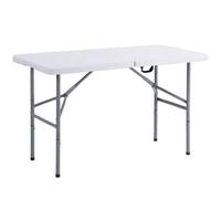 Heavy Duty Folding Table Portable Plastic Camping Garden Party Catering 4Ft Folding Table