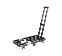 Heavy Duty Folding Utility Cart, Portable Transport Trolley with Wheels, Compact Design for Luggage, Grocery, Warehouse, and Household Cargo Moving