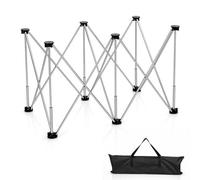 Heavy Duty Folding Workstand with Carry Bag, Max Load 420kg Pop-Up Sawhorse/Trestle Base for Tile Slabs, Workbench Woodworking & Construction Worktop No-Assembly Portable Work Bench (6 Legs)