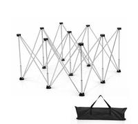 Heavy Duty Folding Workstand with Carry Bag, Max Load 630kg Pop-Up Sawhorse/Trestle Base for Tile Slabs, Workbench Woodworking & Construction Worktop No-Assembly Portable Work Bench (9 Legs)