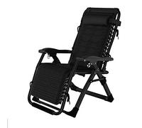 Heavy Duty Folding Zero Gravity Lounge Chair - Beach Deck Sun Lounger Recliner for Patio Garden Camping, Durable Steel Legs