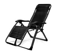 Heavy Duty Folding Zero Gravity Lounge Chair - Beach Deck Sun Lounger Recliner for Patio Garden Camping, Durable Steel Legs