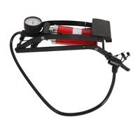 Heavy Duty Foot Pump Car Tyre Inflator with Barometer, Metal | Foot-operated Air Pump, Anti-Skid Base, High Pressure Inflation, for Rubber Boats and Inflatable Beds