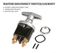 Heavy Duty for battery Disconnect Switch 500A 12V Locking Heavy | 500A continuous rating, heavy duty ABS case, secure locking panel, prevents for battery drain, safety first
