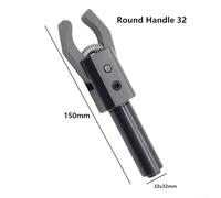 Heavy Duty for CNC Lathe Bar Puller Compatible with 16 20 25 32mm Round Handles for Metalworking Lathes Manufacturing Equipment(Round Handle 32)