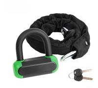 Heavy Duty for mini for u-Lock 13mm Carbon Steel Bike Security(Green) | Includes braided steel cable, looped ends for wheels, versatile locking solutions, anti-theft kit
