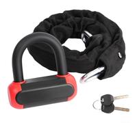 Heavy Duty for mini for u-Lock 13mm Carbon Steel Bike Security(red) | Includes braided steel cable, looped ends for wheels, versatile locking solutions, anti-theft kit