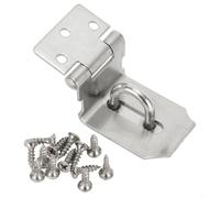 Heavy Duty For Padlock Hasp for Doors and Cabinets 304 Stainless Steel with Seamless Base and Firm Four Hole Fixing (3inch)