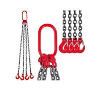 Heavy-Duty Forklift Chain Sling - 4T 4 Feet Weight Lifting Chain for Moving Loads - 1m/2m Length - Industrial Strength Lifting Equipment